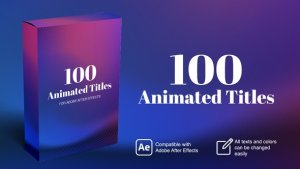 VIDEOHIVE 100 Animated Titles 36523868 Titles template preview