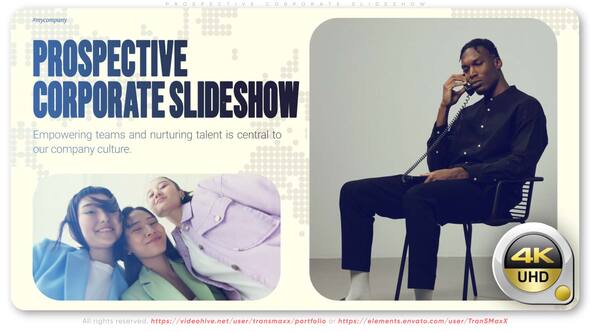 Videohive Prospective Corporate Slideshow Video Displays template preview