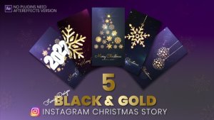 Christmas Instagram Story Video Displays template preview