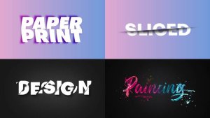Videohive Text Effect - Artistic Style 02 Titles template preview