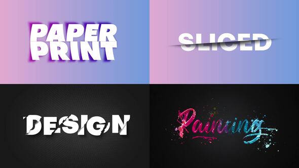 Videohive Text Effect - Artistic Style 02 Titles template preview