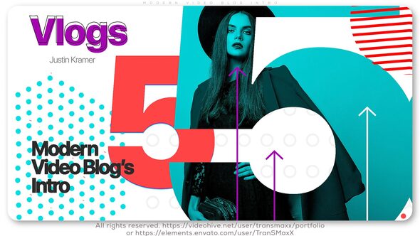 Videohive Modern Video Blog Intro Openers template preview