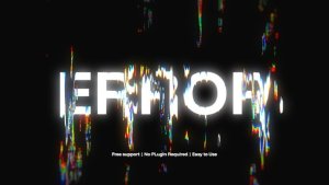 Videohive Glitch Text Effect Titles template preview