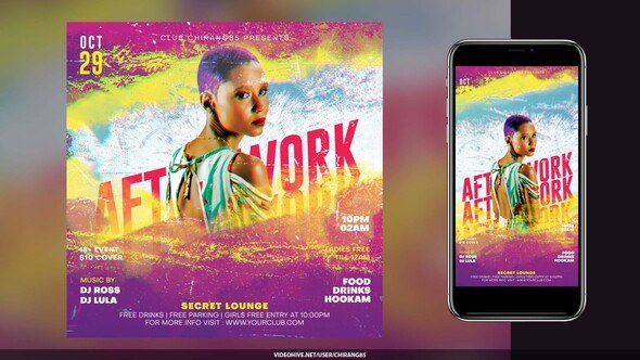Videohive Night Club Flyer v24 Product Promo template preview