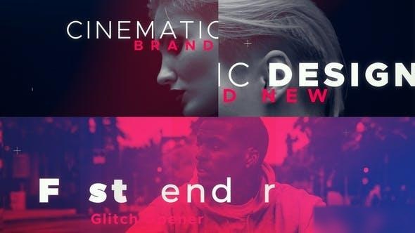 Videohive Glitch Style Opener Openers template preview