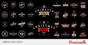 Animated Labels Toolkit Video Displays template preview