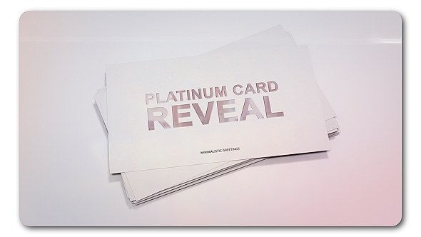 Videohive Platinum Card Reveal Logo Stings template preview
