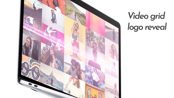 Videohive Video Grid Logo Reveal Logo Stings template preview