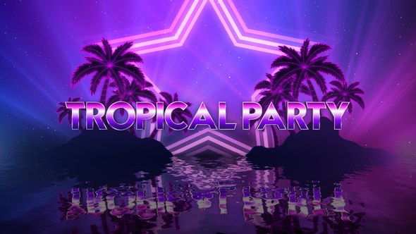 Videohive Tropical Island Party Opener Titles template preview