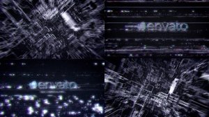 Videohive Futuristic Hi Tech Glitch Reveal Logo Stings template preview