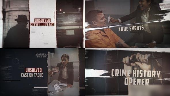 Videohive Crime History Opener Openers template preview