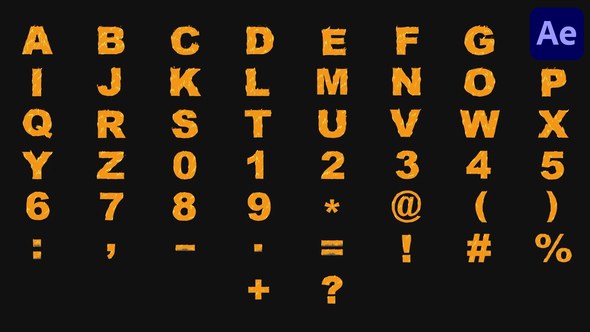 Videohive Cartoon Fire Typeface | After Effects Openers template preview