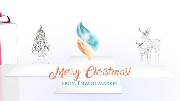 Videohive Christmas Gift Box | After Effects Openers template preview