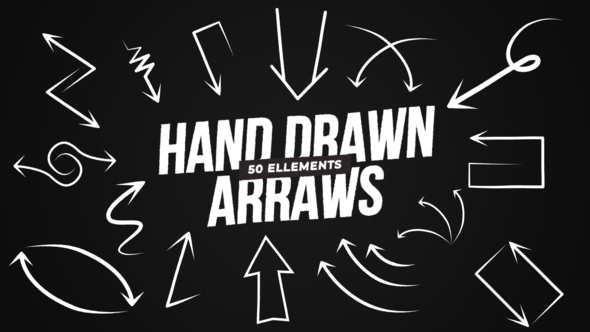 Videohive Hand Drawn Arrows Elements template preview