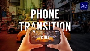 Phone Transition Video Displays template preview