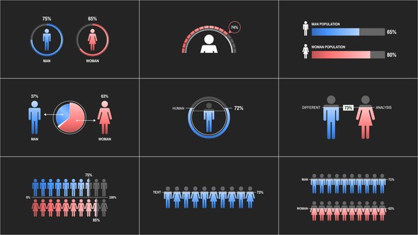 Videohive People & Human Infographic Infographics template preview