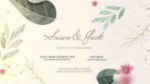 Videohive Wedding invitation slideshow 51600296 Openers template preview