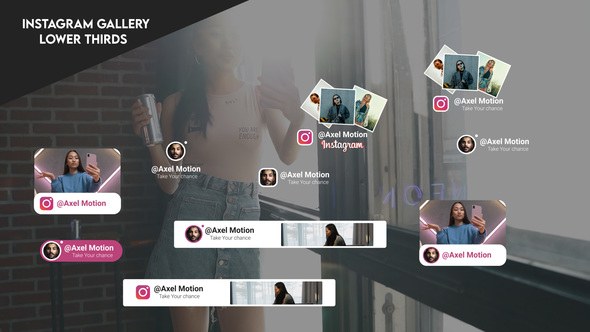 Videohive Instagram gallery Lower thirds Broadcast-packages template preview