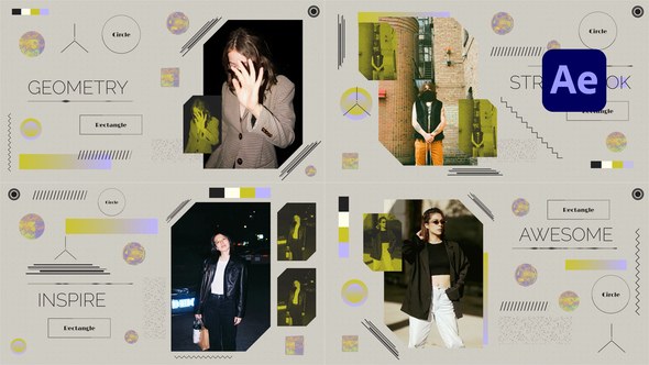 Videohive Geometry Lovers Openers template preview