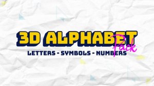 Videohive 3D Alphabet Letters Titles template preview