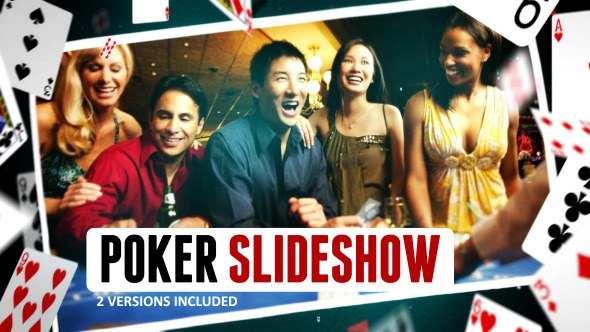 Videohive Poker Gambling Cards Slideshow Video Displays template preview