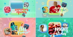 Bright Summer Slideshow Video Displays template preview