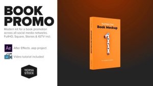 Book Social Media Promo Kit Video Displays template preview