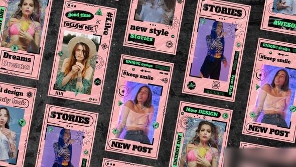 Videohive Trendy Stories 42602635 Openers template preview