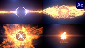 Videohive Fire Eye Logo Reveal for After Effects Logo Stings template preview