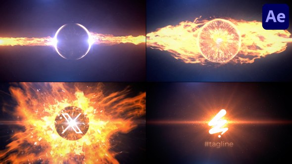 Videohive Fire Eye Logo Reveal for After Effects Logo Stings template preview