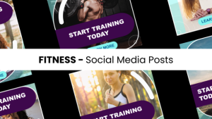 Videohive Fitness - Social Media Posts Elements template preview