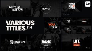 Videohive Various Titles 14 Titles template preview