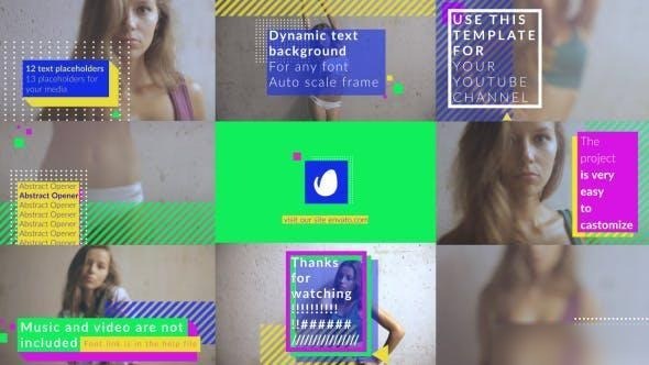 Videohive Abstract Fashion Opener 20470299 Openers template preview