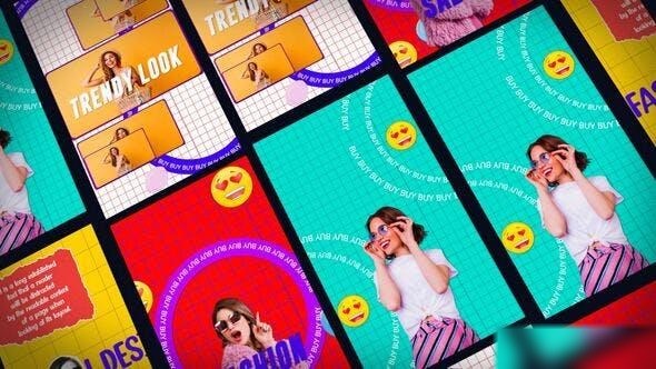 Videohive Fashion Sale Poster Instagram Story Elements template preview