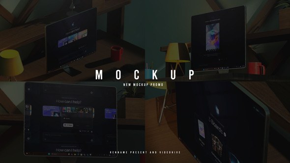 Videohive Monitor Mockup 60894056 Product Promo template preview