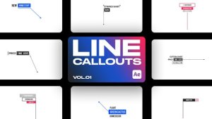 Videohive Line Callout V.1 Elements template preview