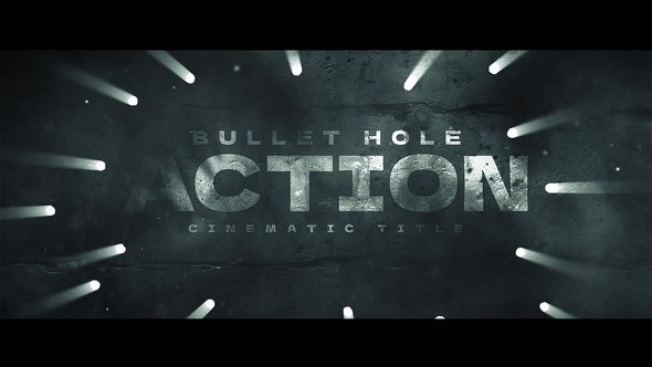 Videohive Bullet Hole Title Titles template preview