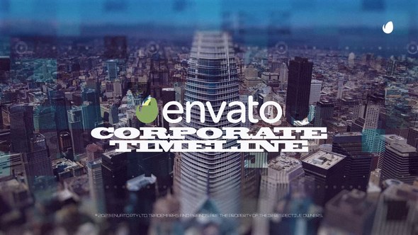 Videohive Corporate Timeline 45065306 Video Displays template preview
