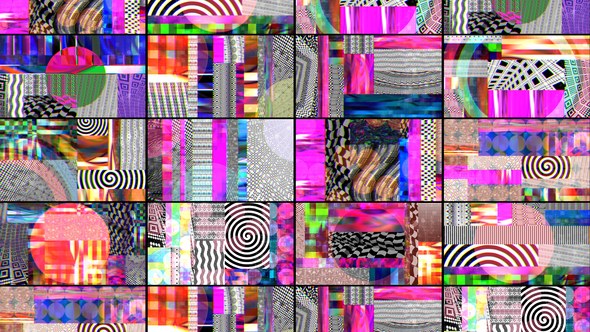 Videohive Collage of Animated Backgrounds Elements template preview