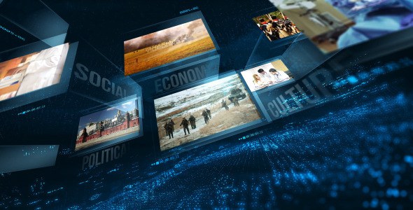 News Package Video Displays template preview