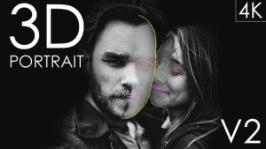 3D Portrait Video Displays template preview