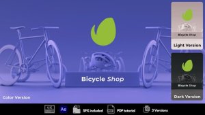 Videohive Bicycle Shop Logo Stings template preview