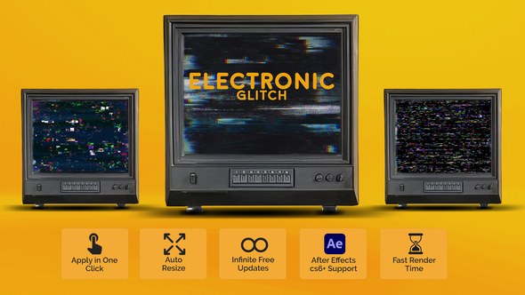 Videohive Electronic Glitch Elements template preview