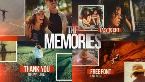 Videohive The Memories - Cinematic Slideshow Video Displays template preview