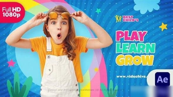Videohive Kids Blog Intro || Kids Opener Openers template preview