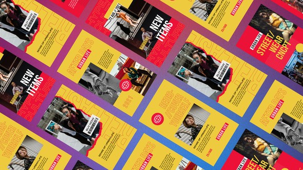 Videohive Nebula Urban Streetwear Stories Product Promo template preview