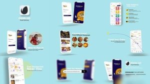 Videohive Food Delivery App Promo Product Promo template preview
