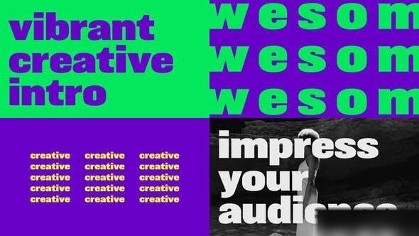Videohive Vibrant Creative Intro Openers template preview