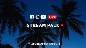Online Live Streaming Pack Video Displays template preview