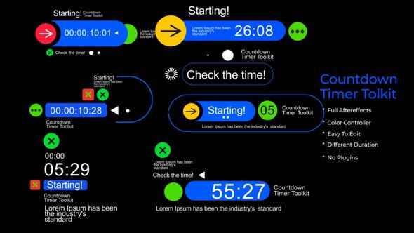 Videohive Countdown Timer Toolkit V39 Elements template preview